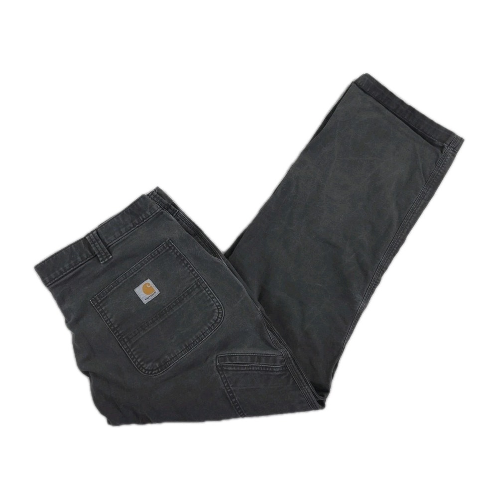 Carhartt Pants Mens 38x29 Relaxed Fit Dungaree Work Washed‎ Duck Gray